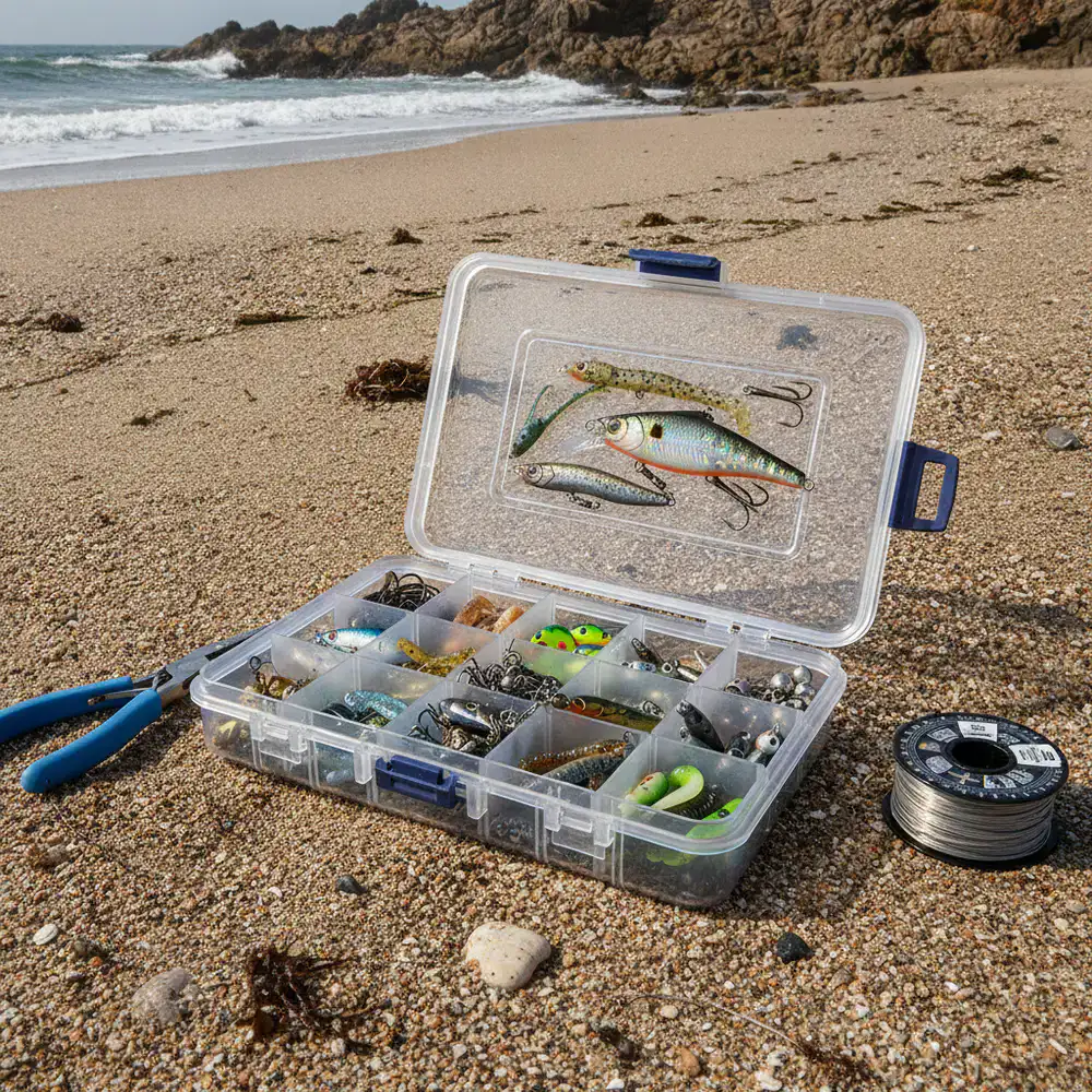 Caja de señuelos premium y accesorios de pesca